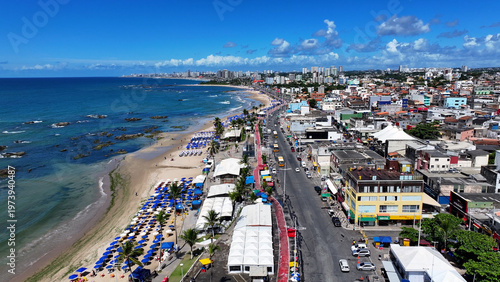 Schilderij op canvas Jaguaribe Beach In Salvador In Bahia Brazil