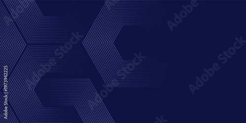 Abstract modern dark blue dynamic polygon shape gradient template business background