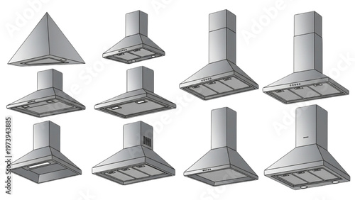 Comprehensive Assortment of Modern Kitchen Range Hoods for Home Ventilation and Appliance Design