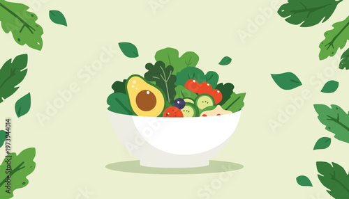 hand drawn vector illustration of a pizza and foods