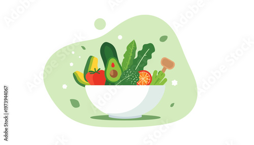 hand drawn vector illustration of a pizza and foods