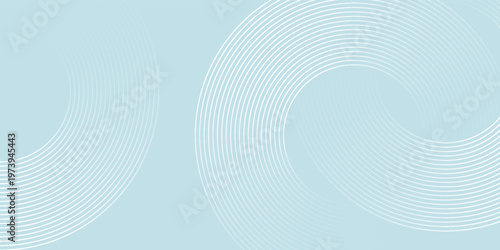 Modern abstract background. Glossy white gradient circle lines. Minimal geometric pattern. Simple graphic elements. Futuristic concept. Suitable for cover, poster, banner,