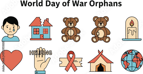 Honoring World Day of War Orphans with Symbols of Support and Remembrance