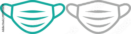 Face mask vector illustration.