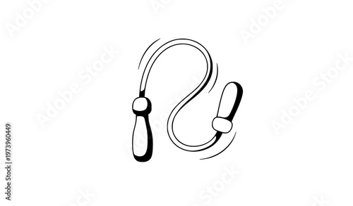 A minimalist vector graphic illustration of handcuffs in a simple design