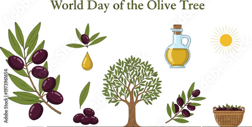 Celebrating World Olive Tree Day with Fresh Olives, Olive Oil, and Sunshine