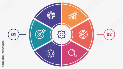 A vector illustration set of happy Easter greeting cards featuring colorful eggs in a circular layout web banner template for business website design