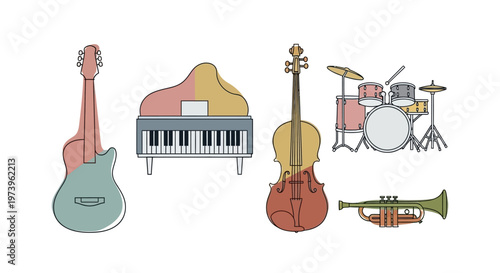 Musical Instruments for Orchestra Performance.