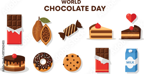 A delightful assortment of chocolate treats, cakes, cookies, and candies for your enjoyment and celebration