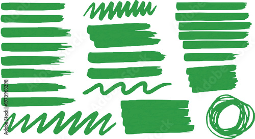 A fresh set of green labels and banners featuring vector leaf patterns and ribbon design elements for a nature inspired illustration