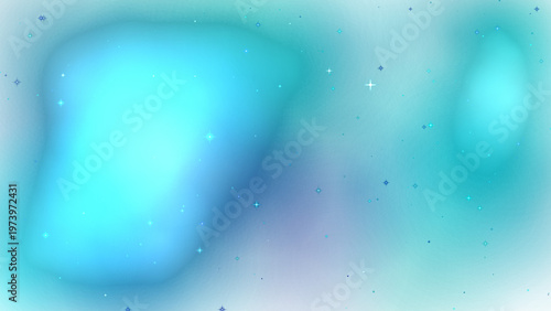 Cuadro en lienzo Abstract Swirls of Blue and Turquoise Colors