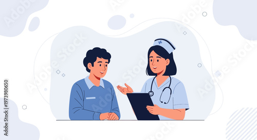 Doctor consulting patient, medical consultation, healthcare, doctor-patient relationship, medical examination