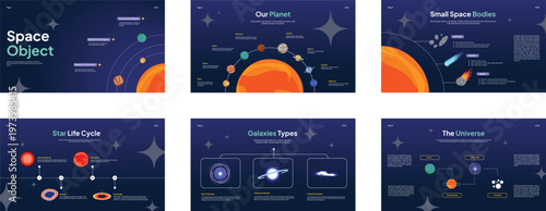 Space Objects Science Infographic Template V1