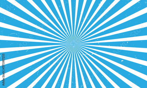 light blue and white sunburst background vector design. comic background with retro rays.sunburst pattern background.