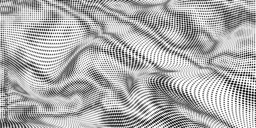 Point wave diagonal texture. Abstract dot background. Technological cyberspace background.