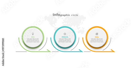 Presentation business abstract background infographic template colorful