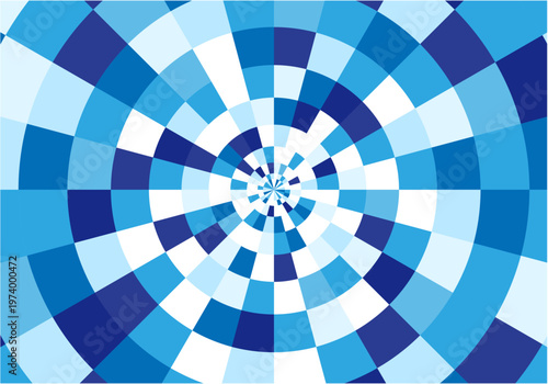 モザイクの円形のトンネル