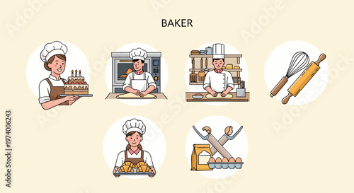 Baker in a kitchen setting.