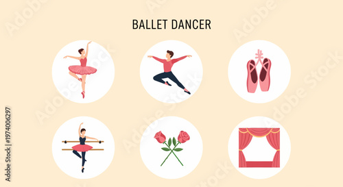 Ballet Dancer in Pink Tutu Posing 2.