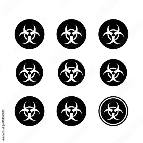 Wallpaper Mural Biohazard Symbol Collection: Danger Warning Icons Torontodigital.ca