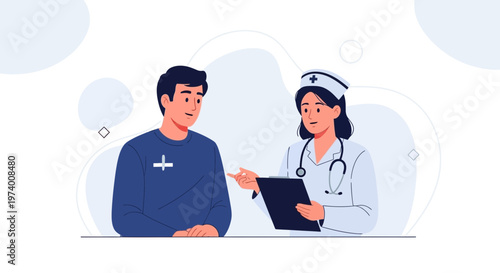 Doctor consulting patient, medical consultation, healthcare, doctor's visit, patient care