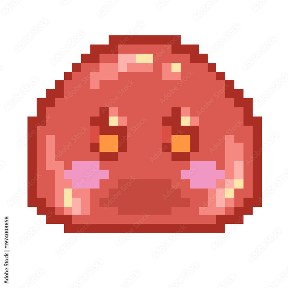 Obraz premium pixel art of slime monster