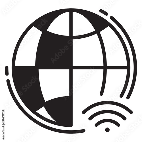 Globe Internet Solid Icon
