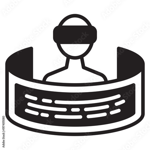 Virtual Reality Solid Icon
