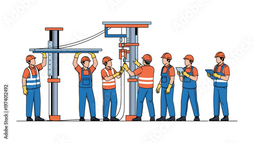 Team of Engineers: An image of a dedicated group of engineers collaborating on a project, demonstrating their expertise and commitment to achieving a shared goal.