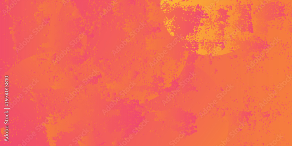 Fototapeta premium Abstract geometric orange gradient circle vector background