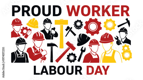 Labour Day Workers: Celebrating hard work and dedication, a visual tribute to the backbone of our society, embodying the spirit of labor and perseverance.