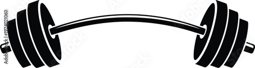 Barbell with adjustable weight plates for strength training exercises