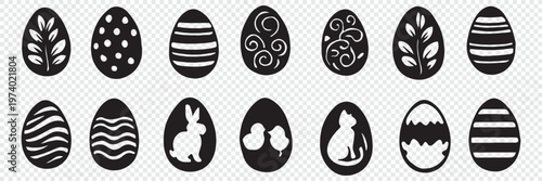 Colorful divider cute eggs easter day decoration border illustration vector