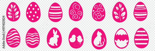 Colorful divider cute eggs easter day decoration border illustration vector