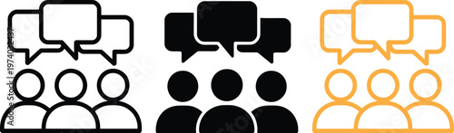 Visual representation of communication styles among groups of people