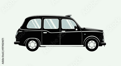 Black London Taxi Cab.