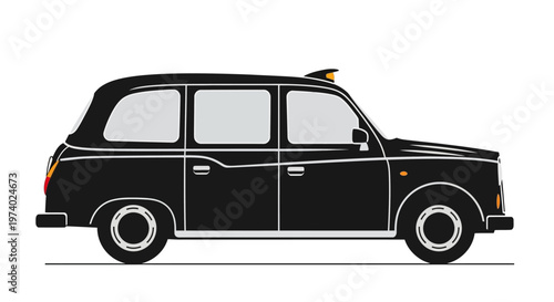 Black London Taxi Cab.