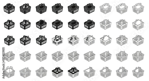 Collection of various 3D cubes.