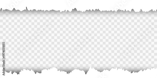 white paper background. Torn hole in white sheet of paper. Vector template paper design. Ripped grunge element bundle for poster, text box, banner.