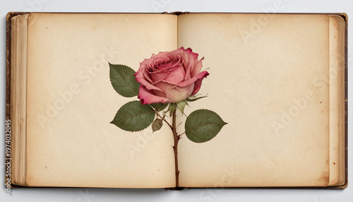 fleur de rose pressée