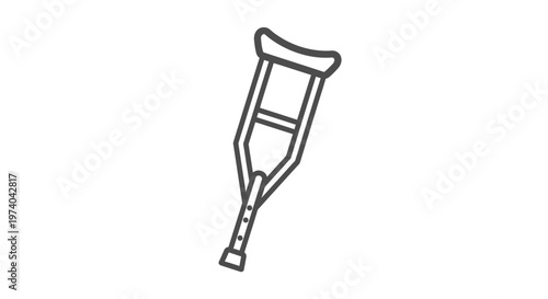 Crutch Medical Aid Device.