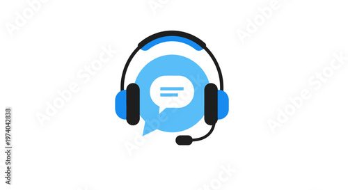 Customer Service Headset Icon.