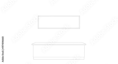 White air conditioner unit on a white background.