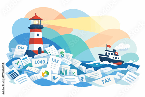 Canvastavla Tax Compliance Assistance Lighthouse Guiding Through Financial Paperwork