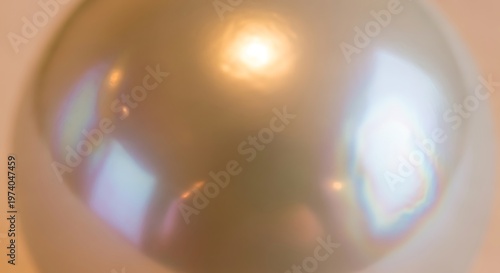 Luminous orb macro with soft iridescence, ethereal and captivating view
