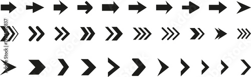 Bold Arrow Shapes. Direction Symbols Pack