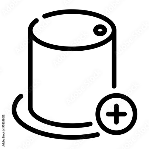 water tank line icon