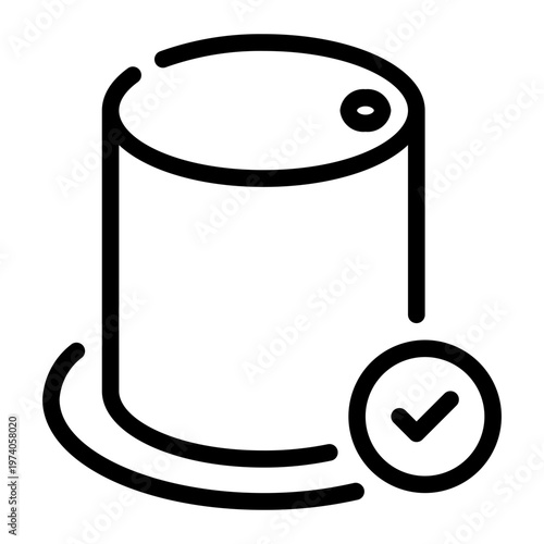 water tank line icon