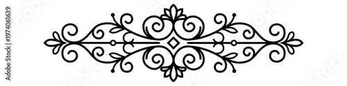 Floral Border Divider Vector