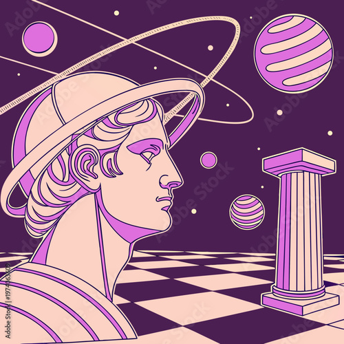 "Ancient Face Beneath the Stars"

